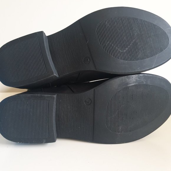 Black winter boots | mid calf boots | low heel - Picture 4 of 4